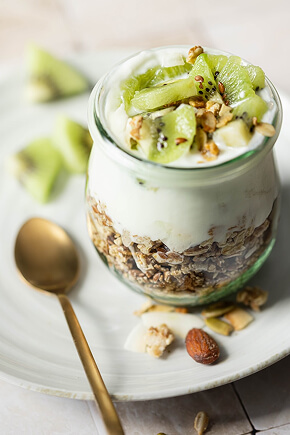 フロマージュブランのムースと旬のフルーツ